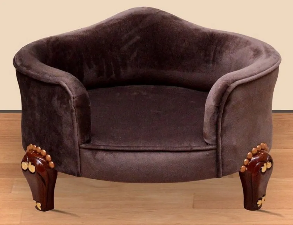 Garantierte Lieferung Casa Padrino baroque dog bed royal brown / brown / gold - Baroque dog furniture - Baroque pet furniture - Magnificent animal furniture in the baroque style