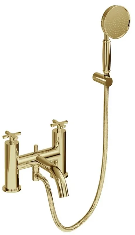 Casa Padrino luxury bathtub faucet gold - Brass bathtub faucet with hand shower - Luxury bathroom accessories Nur Heute
