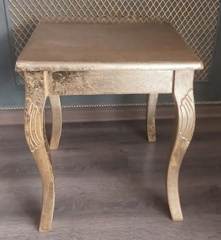 Casa Padrino luxury baroque side table gold - Handmade solid wood baroque style table - Baroque Living Room Furniture - Noble & Magnificent Begrenztes Angebot