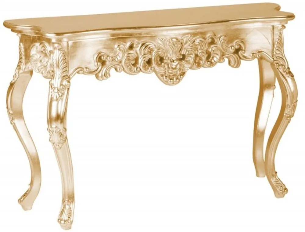 Casa Padrino baroque console gold - Handmade solid wood console table with noble decorations - Baroque Furniture Schnäppchen