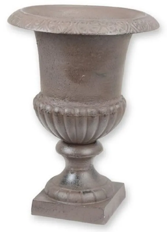 Preisreduziert Casa Padrino baroque garden decorative flowerpot brown H. 43 cm - Magnificent plant pot in baroque style - Baroque garden & terrace decoration accessories