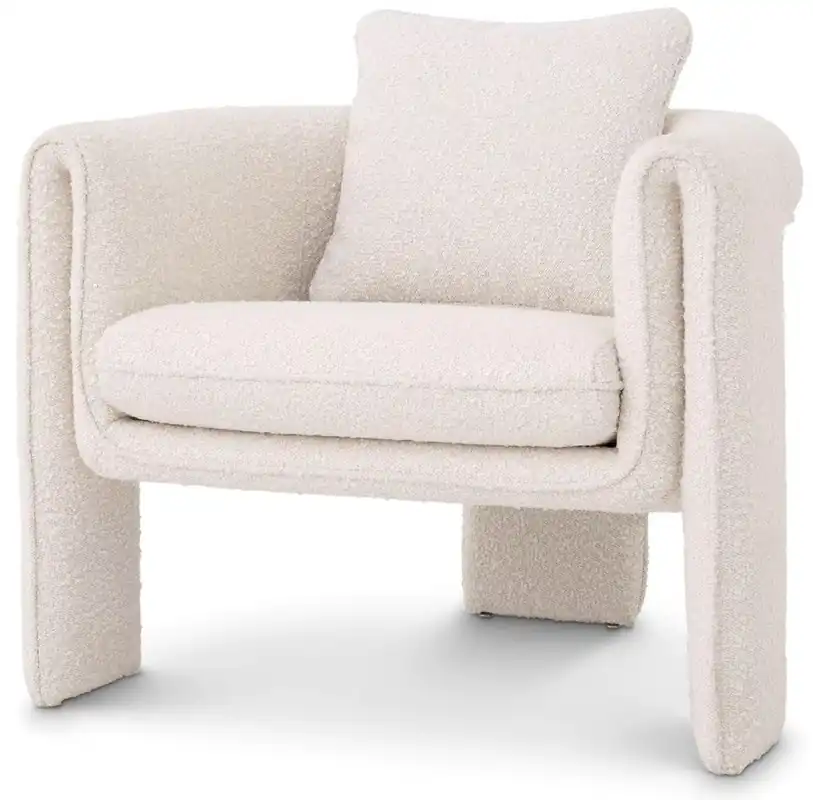 Casa Padrino luxury armchair cream 81 x 77 x H. 68 cm - Living room armchair - Hotel armchair - Living room furniture - Luxury furniture - Living room furnishings - Luxury furnishings Aktuell