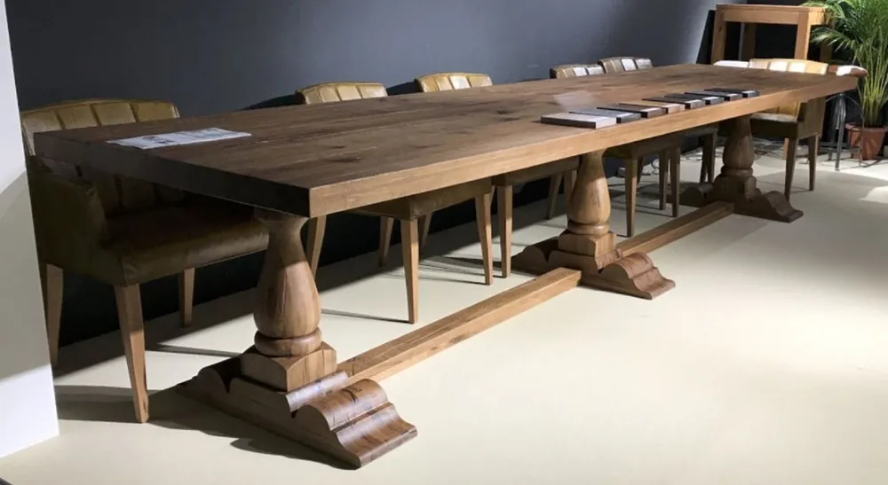 Casa Padrino country style dining table brown - Various Sizes - Rustic solid wood kitchen table - Rustic solid wood dining room furniture - Country style dining room furniture Versand Am Gleichen Tag