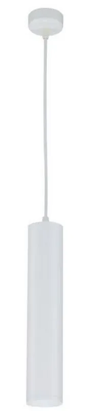 Casa Padrino luxury hanging lamp white Ø 6 x H. 30 cm - Height Adjustable Aluminum Pendant Lamp Ausverkauf