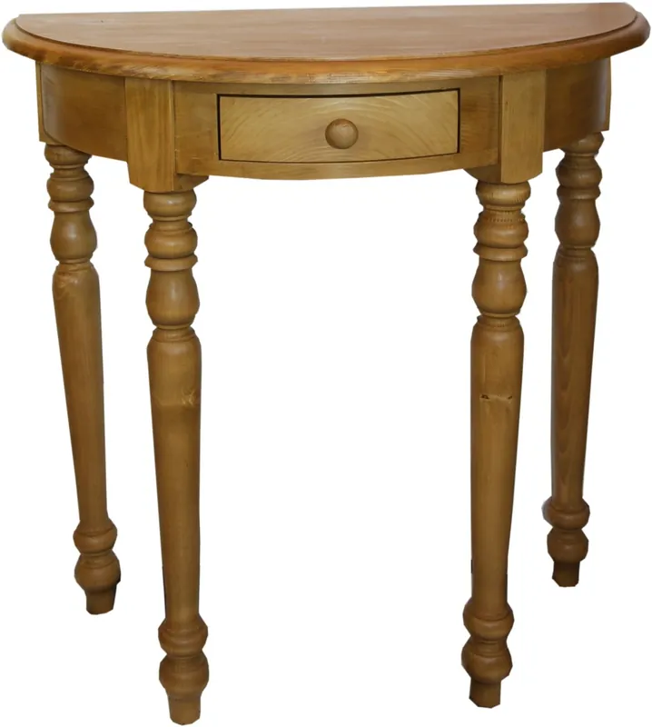 Schnäppchen Casa Padrino console table with drawers wood colors - crescent table - secretary console - telephone table