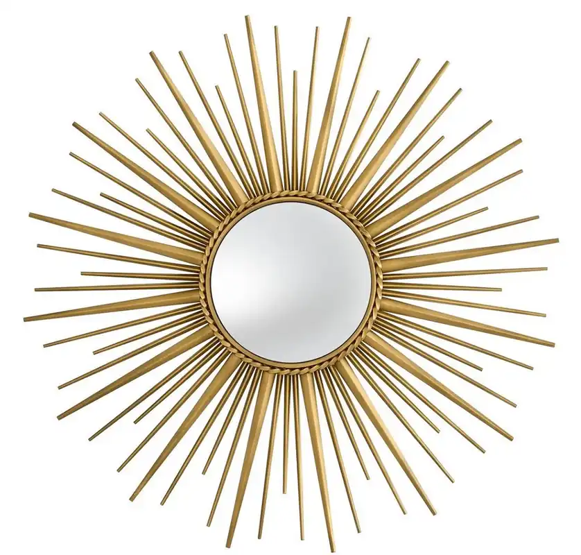 Casa Padrino luxury mirror antique gold Ø 96 cm - Stainless Steel Wall Mirror with Convex Mirror Glass - Luxury Quality Online Kaufen