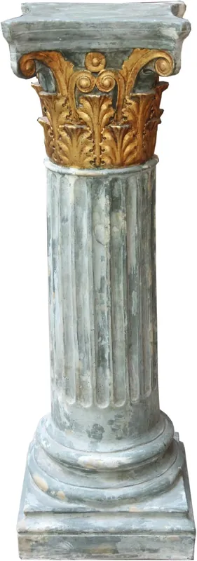 Casa Padrino Baroque Column Gold / Green 82.5 x 28 cm - Antique style column Bestseller