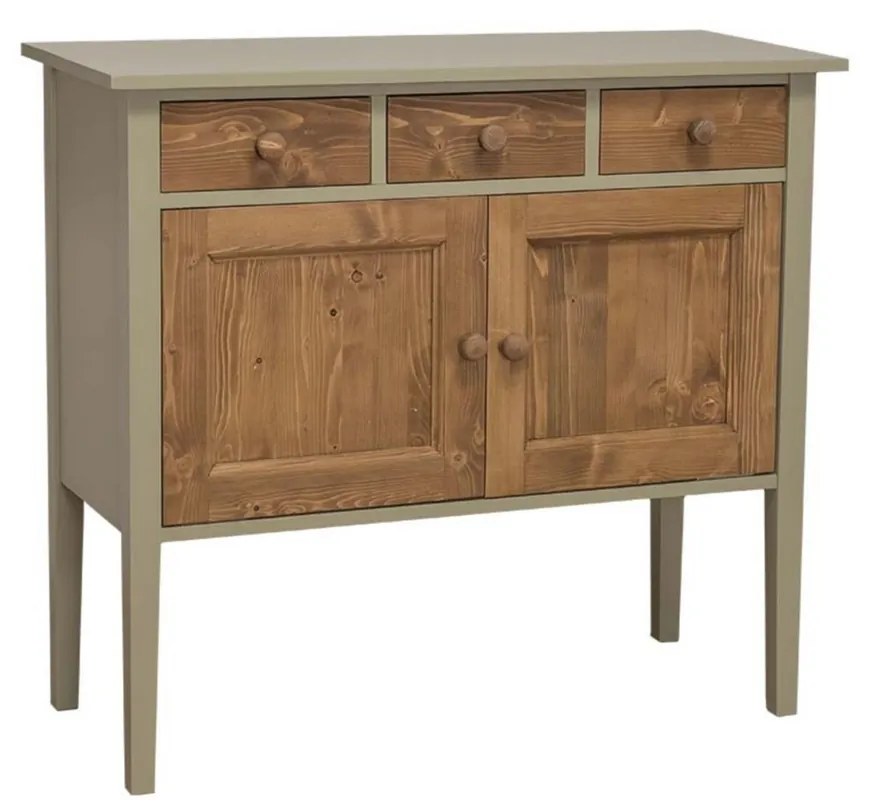 Preis Gesenkt Casa Padrino country style dresser with 3 drawers and 2 doors green / brown 100 x 41 x H. 90 cm - Country Style Furniture