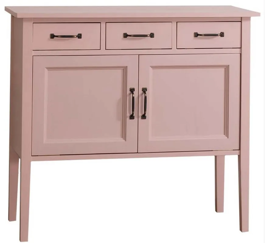 Direkt Vom Hersteller Casa Padrino country style dresser with 3 drawers and 2 doors pink 100 x 41 x H. 90 cm - Country Style Furniture