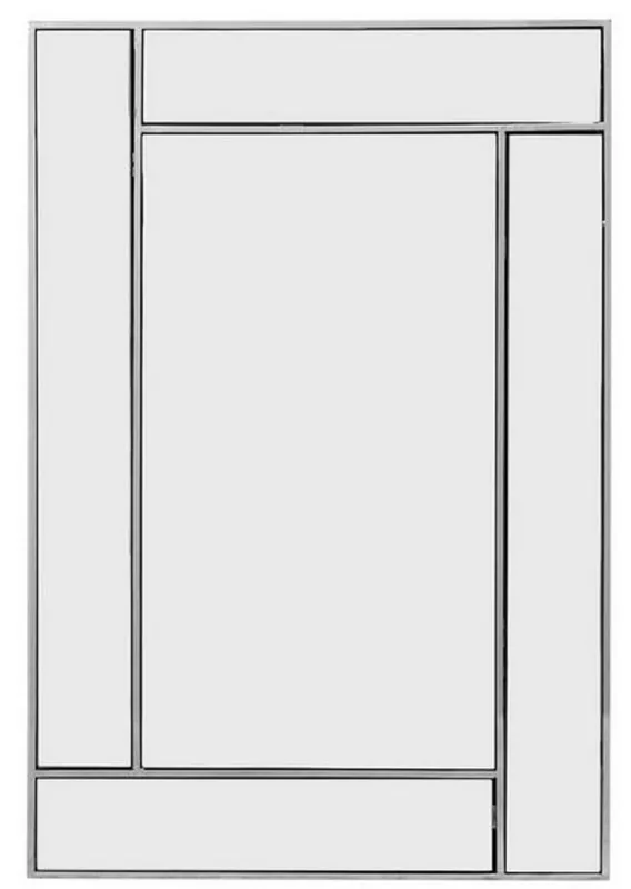 Casa Padrino Luxury Stainless Steel Mirror / Wall Mirror Silver 60 x H. 90 cm - Luxury Collection Finale Aktion