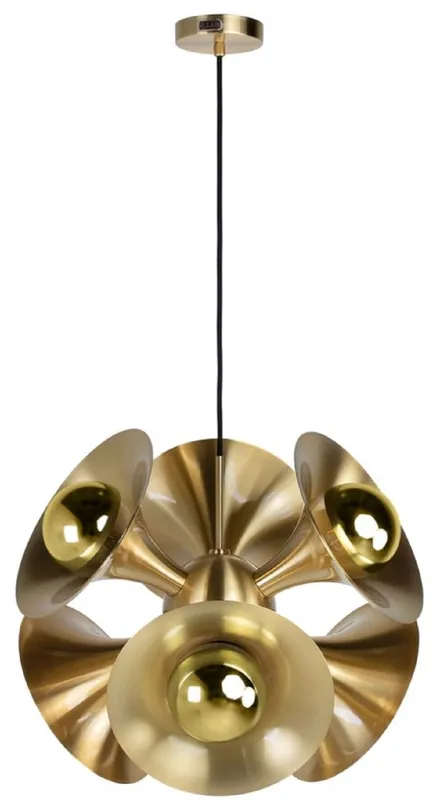 Must-Have Casa Padrino luxury hanging lamp brass 55 x 55 x H. 53 cm - Brass Pendant Lamp - Living Room Lamp - Luxury Collection