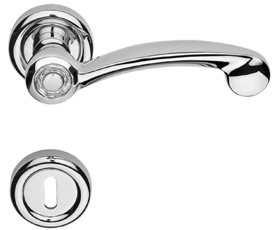Schnäppchen Casa Padrino Luxury Door Handle Set Silver 14.5 x H. 5 cm - Modern Doorknobs with Swarovski Crystal Glass - Luxury Quality - Made in Italy