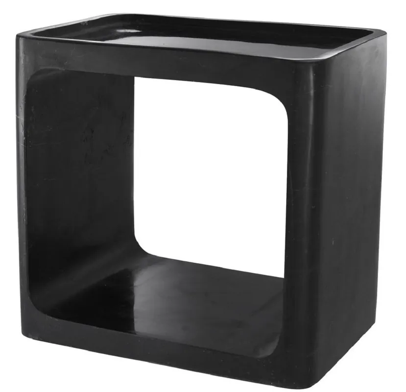Casa Padrino luxury marble side table black 42 x 30 x H. 40 cm - Living Room Furniture - Luxury Furniture Begrenztes Angebot
