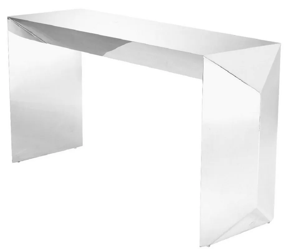 Versand Am Gleichen Tag Casa Padrino Luxury Console Silver 155 x 45 x H. 76 cm - Stainless Steel Console Table - Luxury Quality