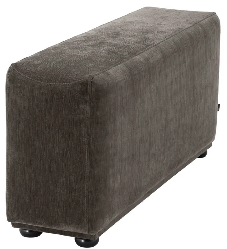 Sale Casa Padrino luxury armrest with microfiber fabric gray / black 33 x 109 x H. 55 cm - Living Room Furniture