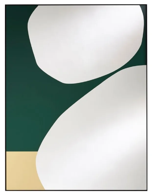 Bestpreis Casa Padrino designer wall mirror green / gold 81 x H. 107 cm - Living Room Mirror - Wardrobe Mirror - Luxury Quality