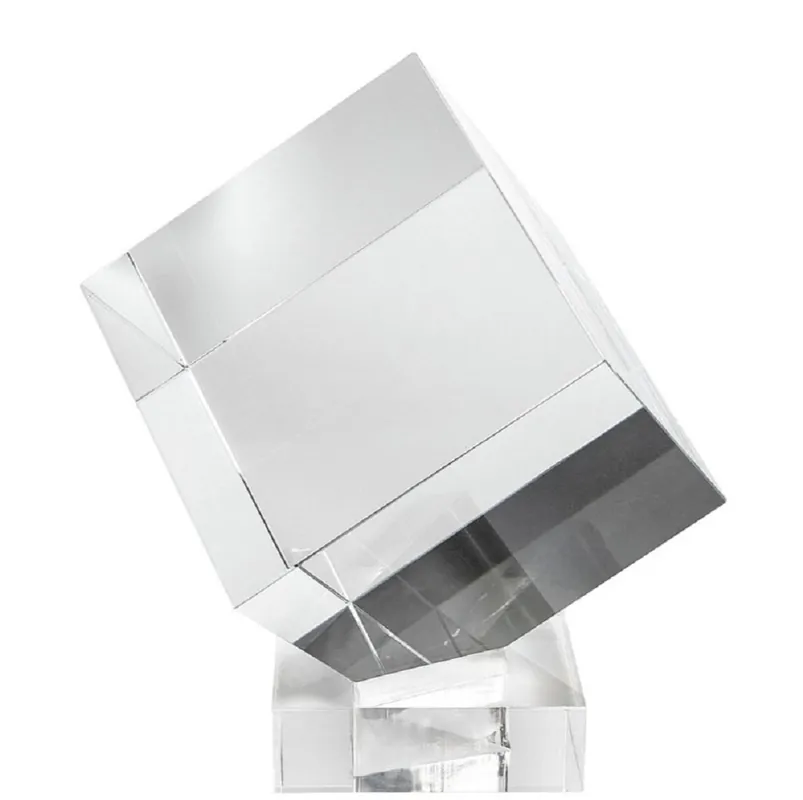 Casa Padrino luxury decorative acrylic cube with holder 20 x 20 x H. 20 cm - Desk Decoration - Office Decoration - Living Room Decoration - Luxury Quality Neuheit