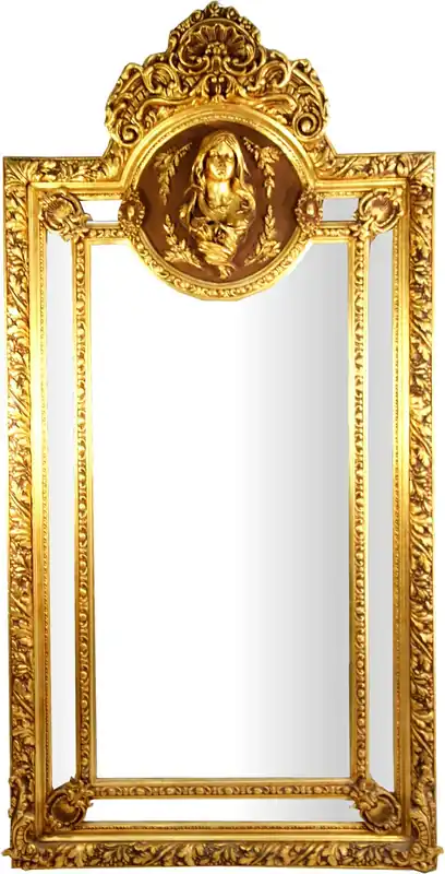 Grand Casa Padrino Baroque Mirror Gold Maria Motif - Baroque Antique style furniture Beliebt