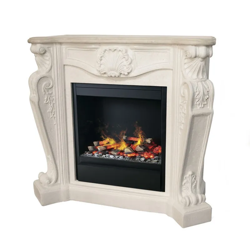 Casa Padrino luxury Art Nouveau fireplace cream white with LED steam fireplace insert 118 x 43 x H. 111 cm - Luxury electric fireplace with steam function Jetzt Bestellen