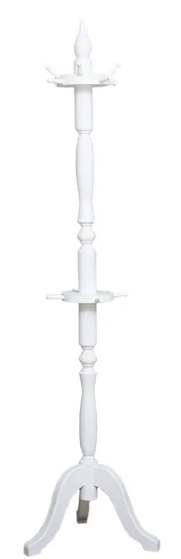 Casa Padrino country style coat rack white 59 x 59 x H. 200 cm - Solid Wood Coat Rack - Country Style Wardrobe Furniture Knallerangebot