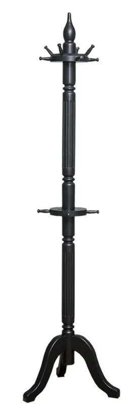 Casa Padrino country style coat rack black 59 x 59 x H. 200 cm - Solid Wood Coat Rack - Country Style Wardrobe Furniture Finale Aktion