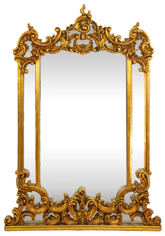 Casa Padrino Baroque Wall Mirror Gold 90 x H. 125 cm - Handmade Mirror with Ornate Decorations - Furniture in Baroque Style Neuheit