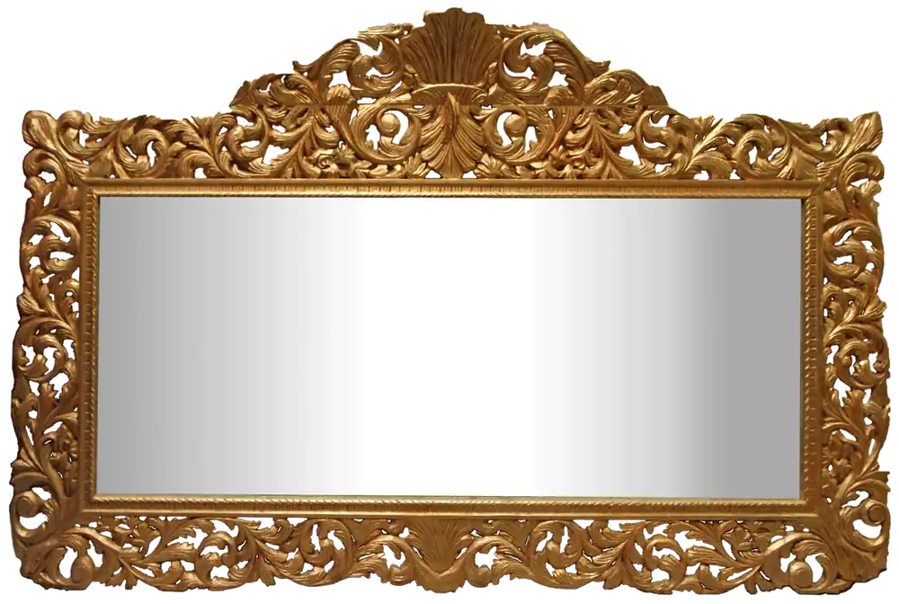 Must-Have Casa Padrino Baroque Wall Mirror Gold 290 x H. 160 cm - Hand Carved Wardrobe Mirror - Baroque Furniture