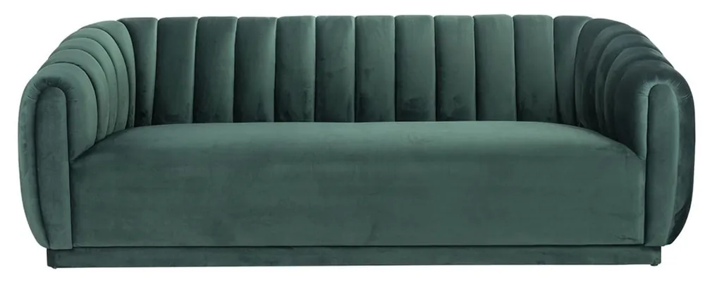 Casa Padrino luxury velvet sofa green 230 x 95 x H. 84 cm - Living room sofa - Living room furniture - Luxury furniture - Living room furnishings - Luxury furnishings - Furniture luxury Online Kaufen