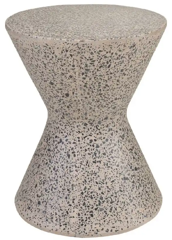 Expressversand Casa Padrino luxury side table / stool gray Ø 40 x H. 51 cm - Round concrete table / stool - Living room furniture - Luxury furniture - Concrete furniture - Luxury furnishings