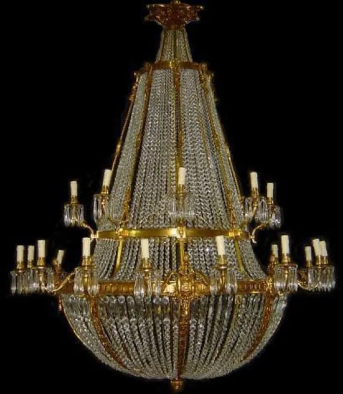 Casa Padrino luxury baroque crystal chandelier gold - Magnificent baroque style living room chandelier - Hotel chandelier - Baroque crystal lights - Baroque furniture - Noble & Magnificent Sonderangebot