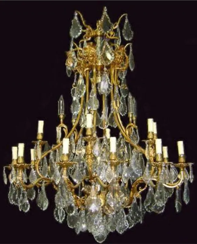 Casa Padrino luxury baroque crystal chandelier gold - Magnificent baroque style chandeliers - Living room chandeliers - Hotel chandeliers - Baroque crystal lights - Baroque furniture Nur Heute