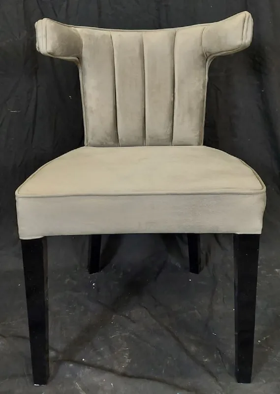 Casa Padrino luxury dining room chair gray / black - Elegant luxury kitchen chair - Dining room furniture - Kitchen furniture - Luxury furniture - Luxury furnishings Markenprodukt