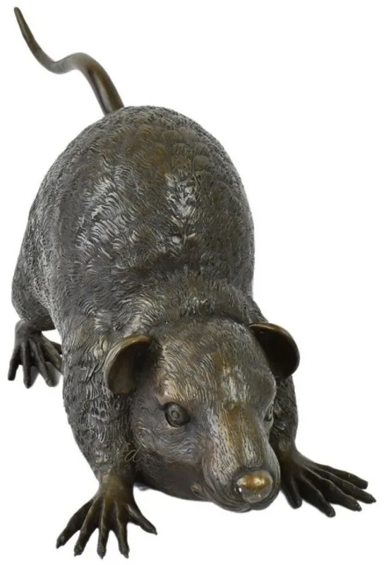 Preis Gesenkt Casa Padrino luxury decorative sculpture rat bronze 58 x 22 x H. 30 cm - Bronze decorative sculpture - Bronze decorative figure - Desk decoration - Luxury Quality