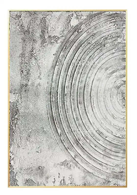 Top-Preis Casa Padrino Luxury Designer Oil Painting Gray / Gold 80 x 9 x H. 120 cm - Hand Painted Painting with Metal Frame - Luxury Wall Art - Designer Wall Art - Decorative Accessories - Luxury Quality