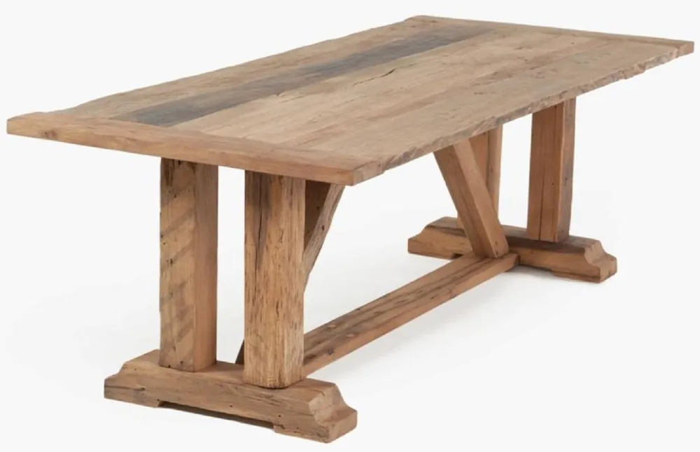 Casa Padrino country style dining table natural - Various Sizes - Rectangular rustic solid wood kitchen table - Rustic solid wood dining room furniture - Country style dining room furniture Jetzt Bestellen