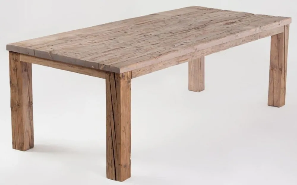 Casa Padrino country style dining table natural - Various Sizes - Rustic rectangular solid wood dining room table - Country style dining room furniture - Rustic dining room furniture Kracherpreis