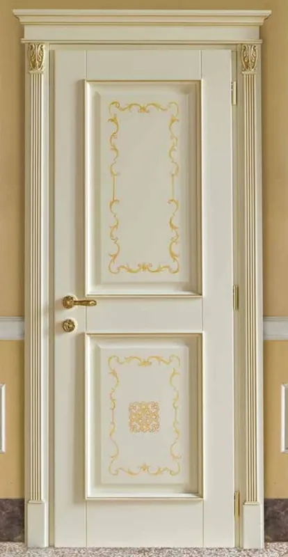 Zertifiziert Casa Padrino luxury baroque apartment door cream / gold - Magnificent solid wood door with frame - Luxury furniture in baroque style - Baroque furniture - Luxury quality - Made in Italy