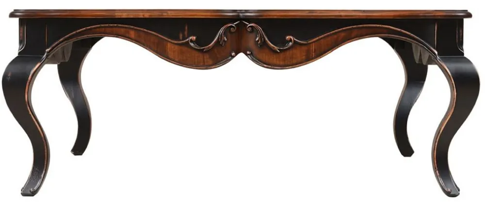 Must-Have Casa Padrino luxury baroque coffee table brown / antique black 110 x 110 x H. 45 cm - Magnificent living room table in baroque style - Luxury furniture in baroque style - Baroque style furniture