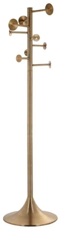 Preisknaller Casa Padrino luxury coat stand gold 50 x 50 x H. 190 cm - Aluminum clothes rack - Wardrobe furniture - Aluminum furniture - Luxury furniture