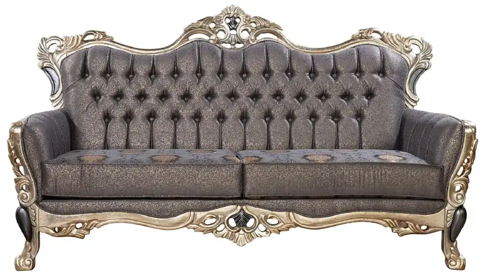 Top-Angebot Casa Padrino luxury baroque sofa purple / antique gold / black - Baroque style living room sofa with elegant pattern - Luxury living room furniture in the baroque style - Baroque furniture