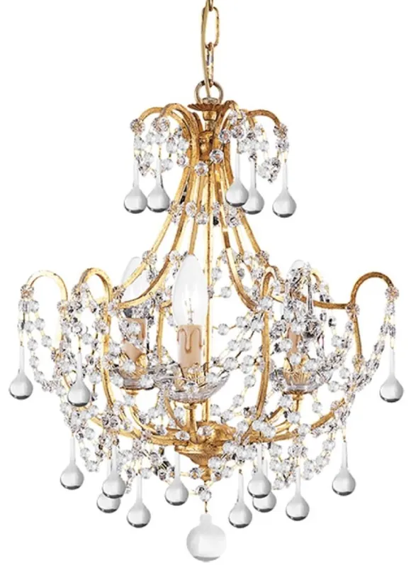 Sale Casa Padrino luxury baroque crystal chandelier gold with patina Ø 40 x H. 50 cm - Baroque style chandelier with fine Murano glass - Noble & Magnificent - Luxury quality - Made in Italy