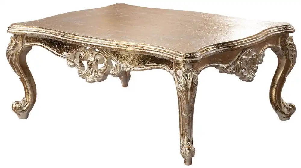 Highlight Casa Padrino luxury baroque coffee table antique gold - Rectangular baroque style living room table - Baroque style living room furniture - Baroque furniture - Luxury furniture in baroque style