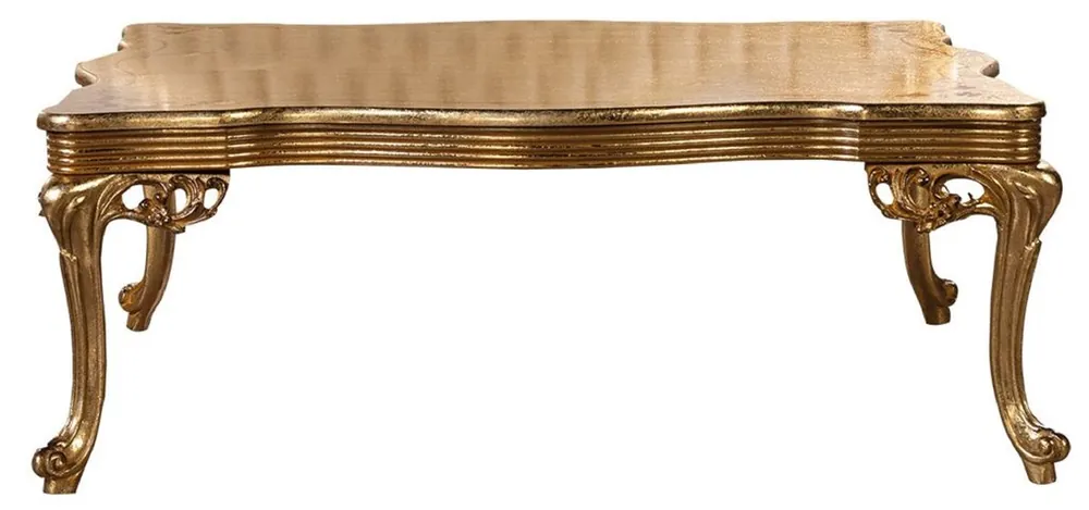 Casa Padrino luxury baroque coffee table antique gold - Rectangular baroque style living room table - Baroque style living room furniture - Handmade baroque furniture - Luxury baroque furniture Must-Have