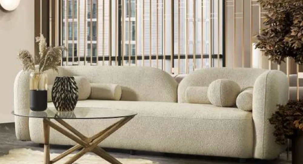 Casa Padrino luxury sofa ivory 240 x 90 x H. 75 cm - Living room sofa - Hotel sofa - Living room furniture - Hotel furniture - Luxury furniture - Luxury furnishings Meistverkauft