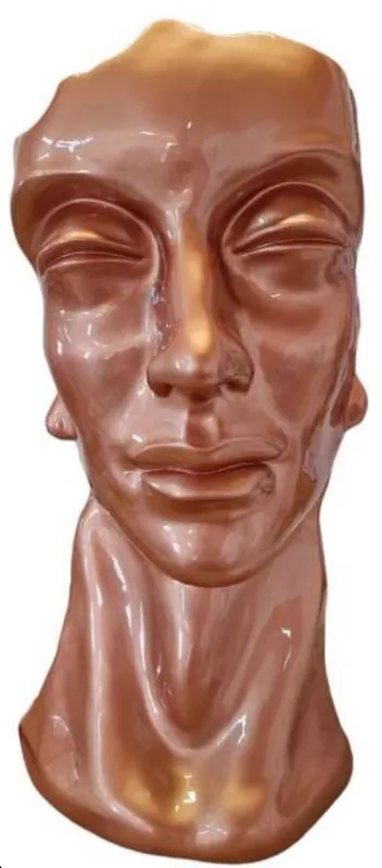 Ausverkauf Casa Padrino luxury designer decorative bust brown H. 70 cm - Abstract decorative sculpture bust - Living room decorative figure - Garden decorative figure - Abstract luxury deco busts