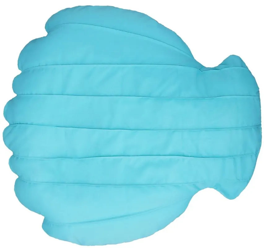 Casa Padrino luxury beanbag sea shell light blue 150 x 135 x H. 35 cm - Floating beanbag - Handmade seat cushion - Garden decoration - Terrace decoration - Pool decoration - Luxury accessories Ausverkauf