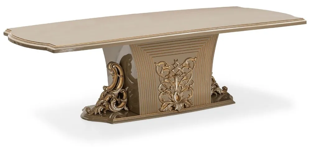 Beliebt Casa Padrino luxury baroque dining table gray / gold - Magnificent baroque style kitchen table - Luxury baroque dining room furniture - Baroque dining room furniture - Baroque interior