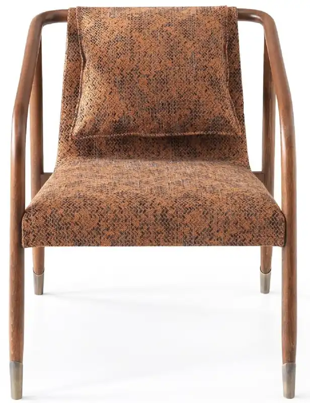 Casa Padrino luxury armchair brown 63 x 83 x H. 77 cm - Living room armchair - Hotel armchair - Living room furniture - Hotel furniture - Luxury furniture - Luxury furnishings Neu