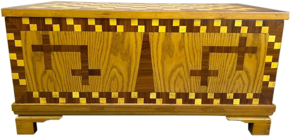Chest of drawers 40s museum replica replica 102 x 52 x H 50 cm - brown inlaid antique style furniture Berlin Chest Art Deco Saisonangebot
