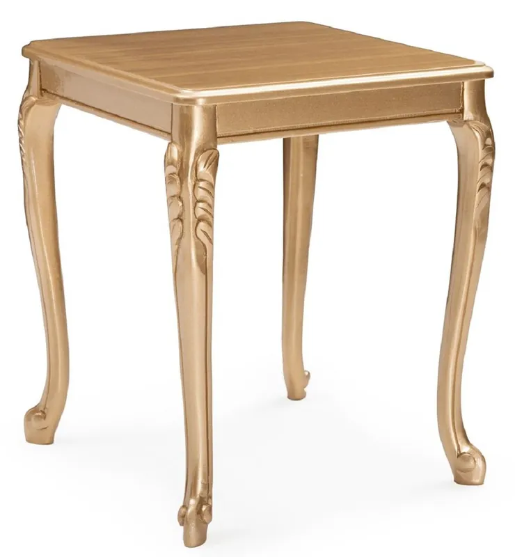 Bestseller Casa Padrino luxury baroque side table gold - Square baroque style solid wood table - Luxury living room furniture in baroque style - Baroque furniture - Noble & Magnificent